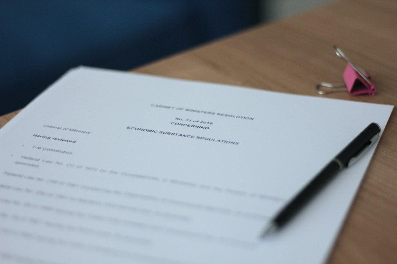 Background Introduction of Economic Substance Regulations in the UAE